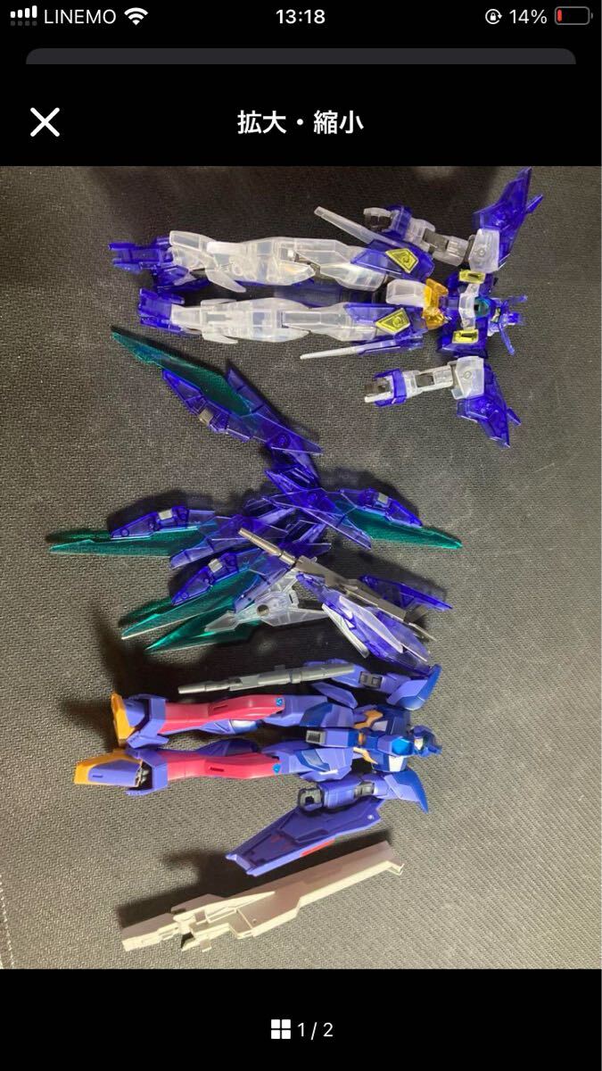 HG ガンダムAGE-2マグナム　インパルスガンダムアルク　クリア