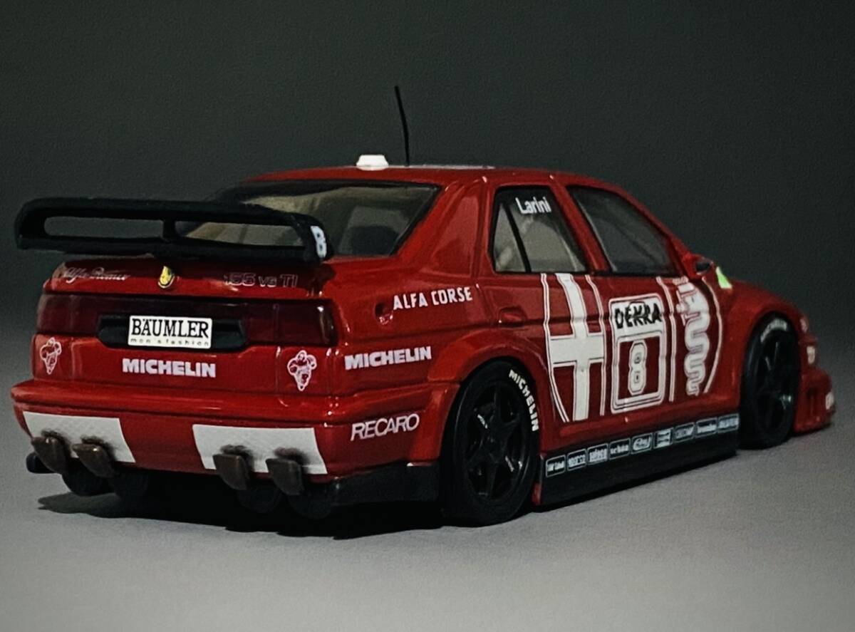 Minichamps 1/43 Alfa Romeo 155 V6 Ti N.Larini #8 ◆ DTM 1993 ◆ ミニチャンプス MIN 930121 アルファロメオ ラリーニ