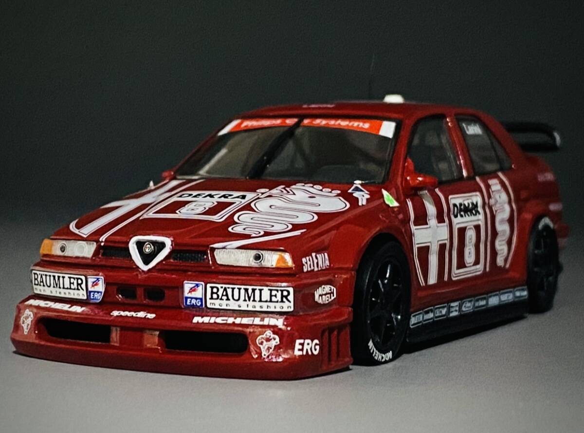 Minichamps 1/43 Alfa Romeo 155 V6 Ti N.Larini #8 ◆ DTM 1993 ◆ ミニチャンプス MIN 930121 アルファロメオ ラリーニ
