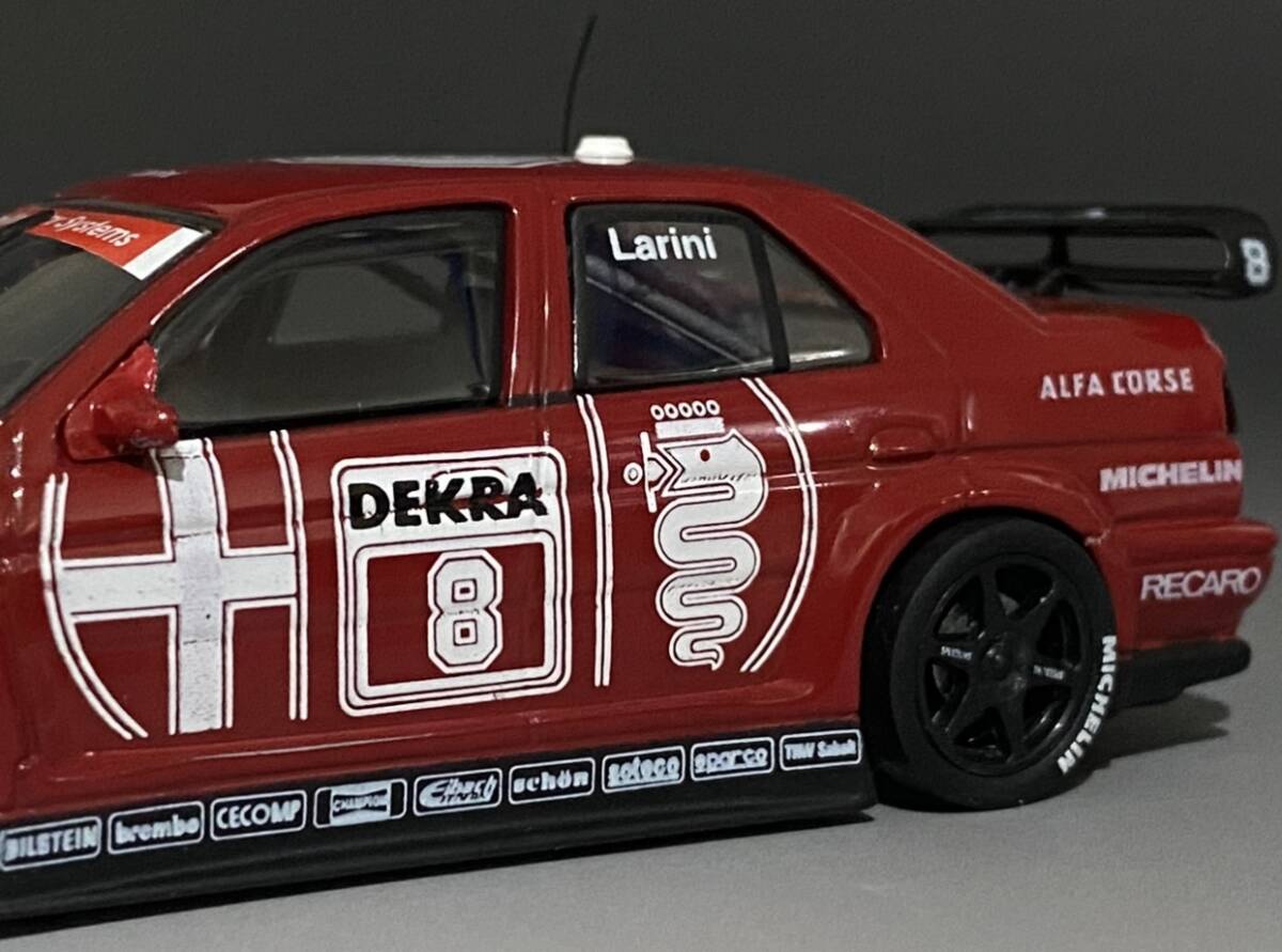 Minichamps 1/43 Alfa Romeo 155 V6 Ti N.Larini #8 ◆ DTM 1993 ◆ ミニチャンプス MIN 930121 アルファロメオ ラリーニ