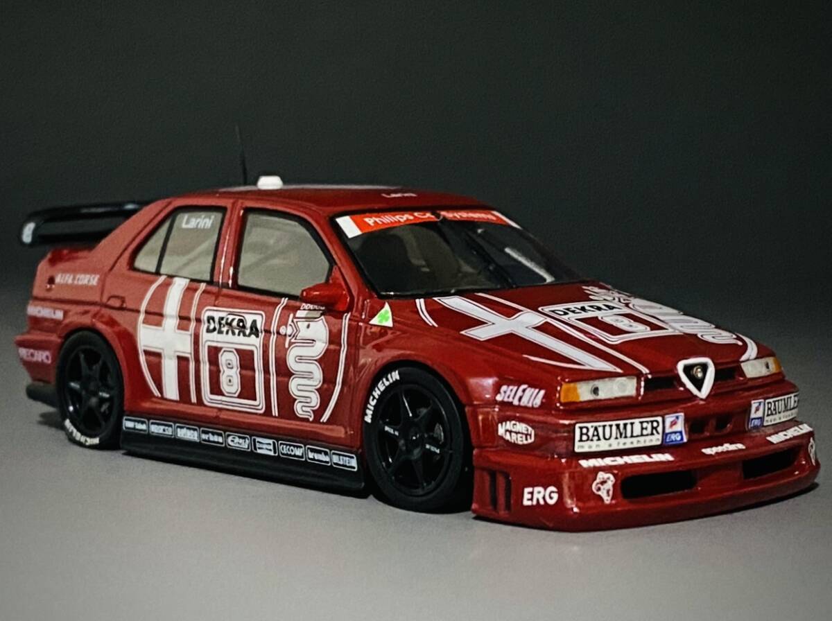 Minichamps 1/43 Alfa Romeo 155 V6 Ti N.Larini #8 ◆ DTM 1993 ◆ ミニチャンプス MIN 930121 アルファロメオ ラリーニ