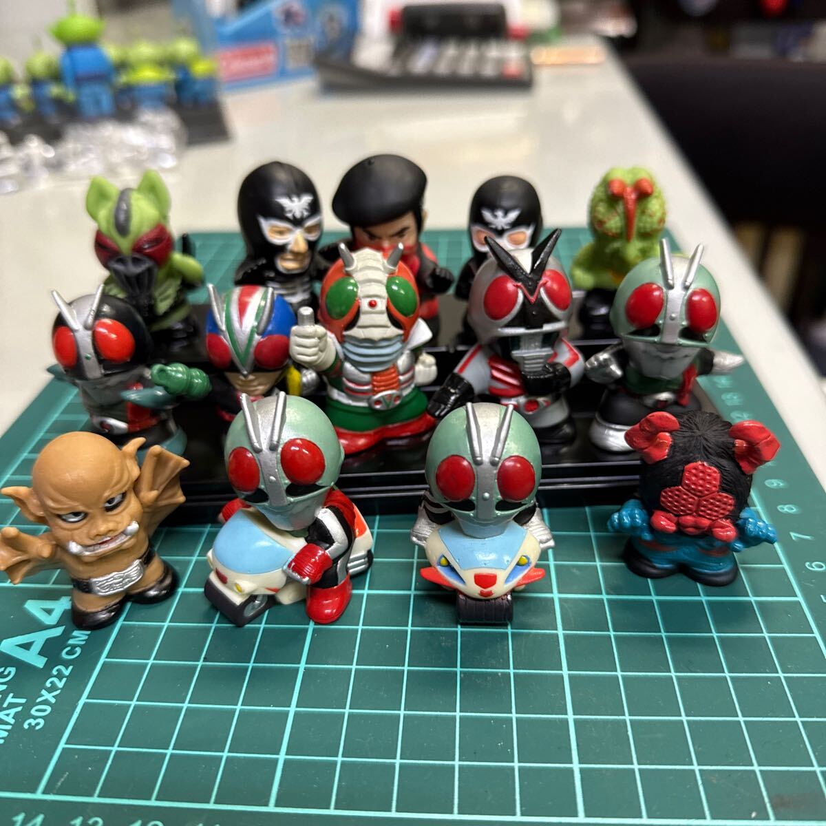指人形 6個セット 仮面ライダーアギト ちびコレバッグ / 仮面