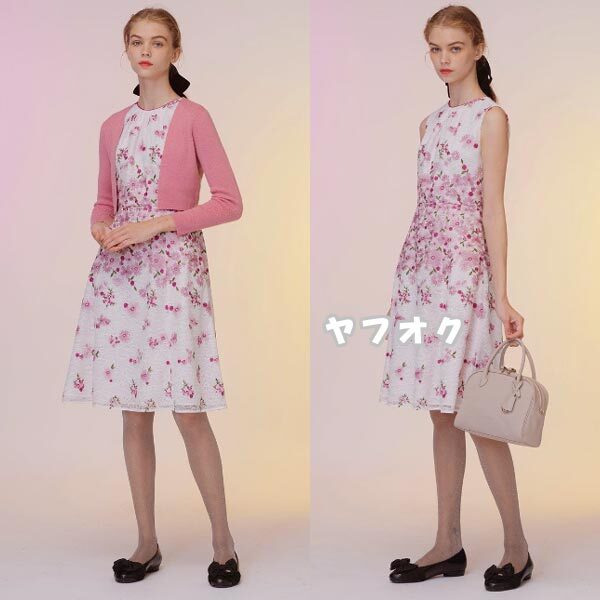 TOCCA(サイズ2)【洗える！】BELLE FLEUR ドレス?ピンク(トッカ)ワンピース(Ｍサイズ)新品未使用