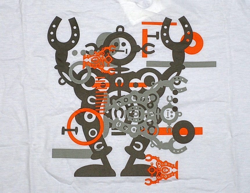 21SS 新品同様 未使用 HERMES エルメス ハローミスターファリエール プリント Tシャツ ホワイト コットン メンズ M カットソー