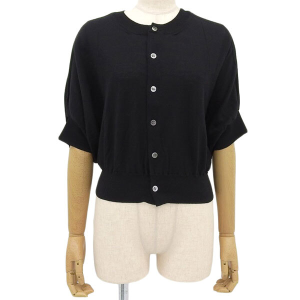 コムデギャルソン COMME des GARCONS ドルマンスリーブ 変形カーディガン レディース ブラック 黒 ウール GO-N006 AD2005 Y03422