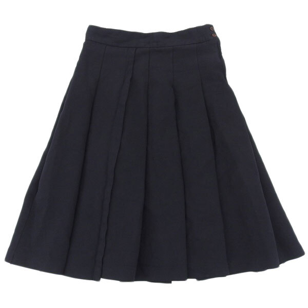 コムデギャルソン COMME des GARCONS 太プリーツスカート レディース ブラック 黒 sizeM ポリ縮絨 GJ-S041 AD2012 Y03432