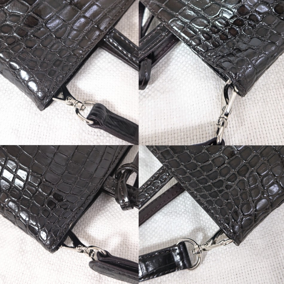 タケチ武知Takechiナイルクロコダイルレザーワニ革2way タケチ武知Takechiナイルクロコダイルレザーワニ革2way