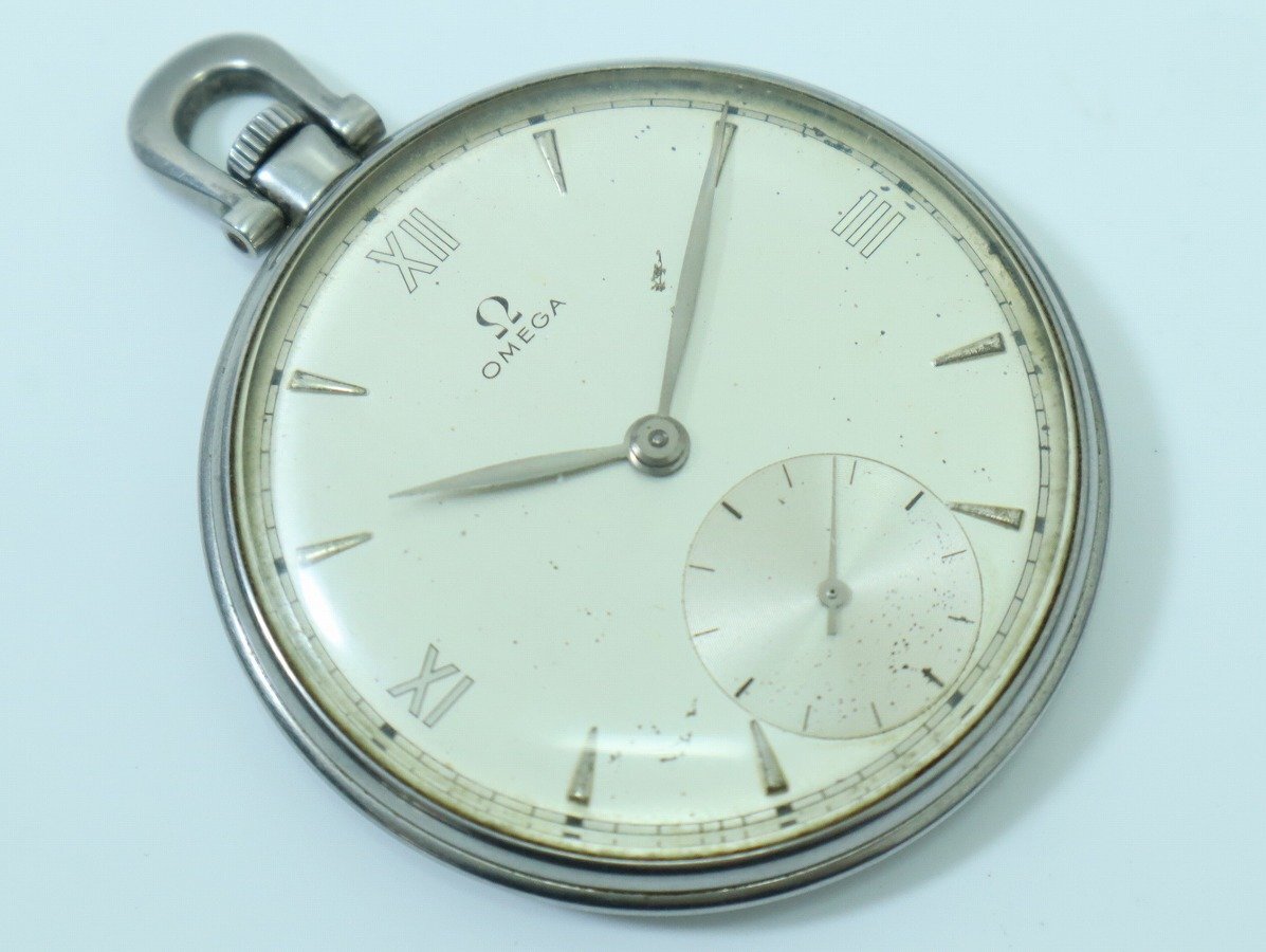 1円スタート】OMEGA 懐中時計 手巻き Cal.140 スモセコ 稼働品 3 1円スタート】OMEGA 懐中時計 手巻き Cal.140 スモセコ 稼働品 3