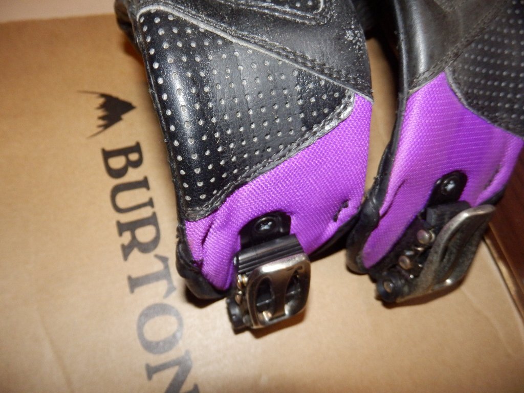 部品★BURTON バートン★アンクルストラップセット M 黒 紫 男性用