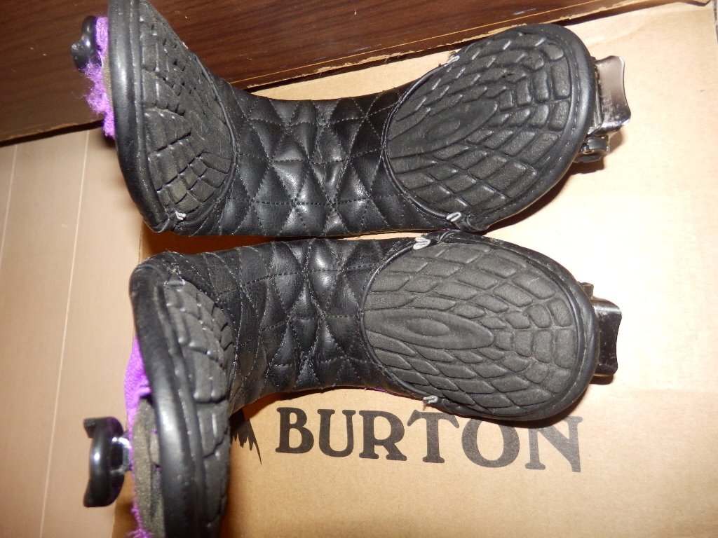 部品★BURTON バートン★アンクルストラップセット M 黒 紫 男性用