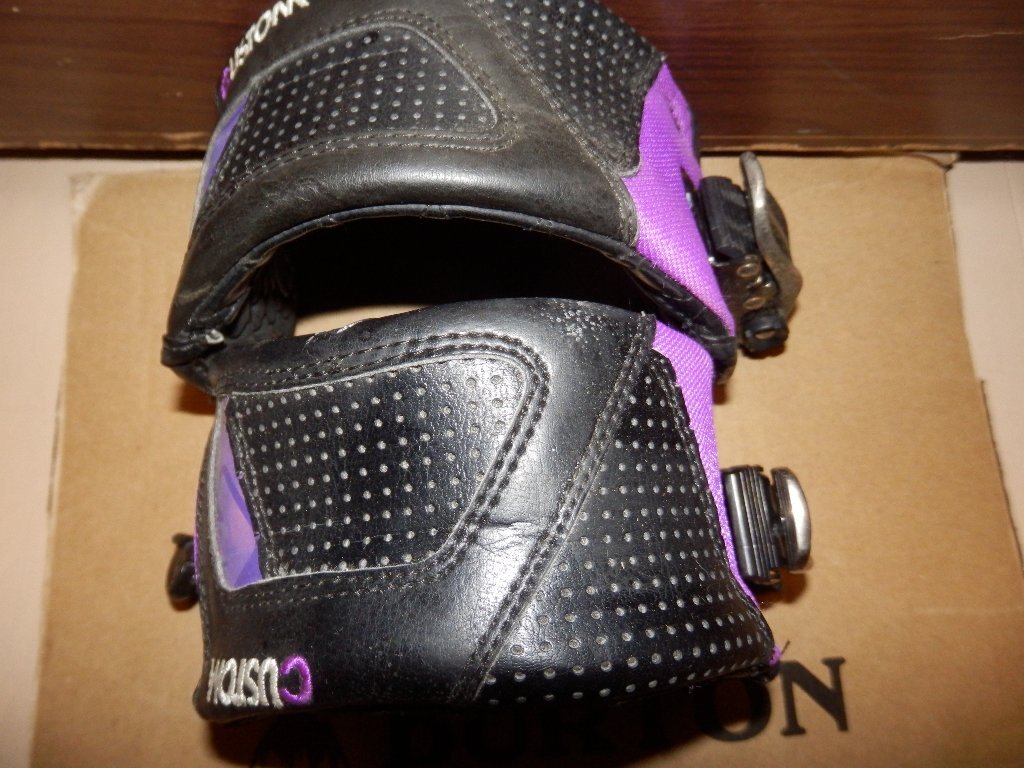 部品★BURTON バートン★アンクルストラップセット M 黒 紫 男性用