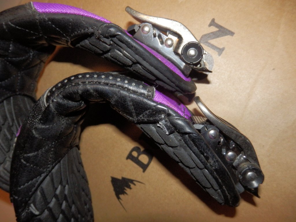 部品★BURTON バートン★アンクルストラップセット M 黒 紫 男性用
