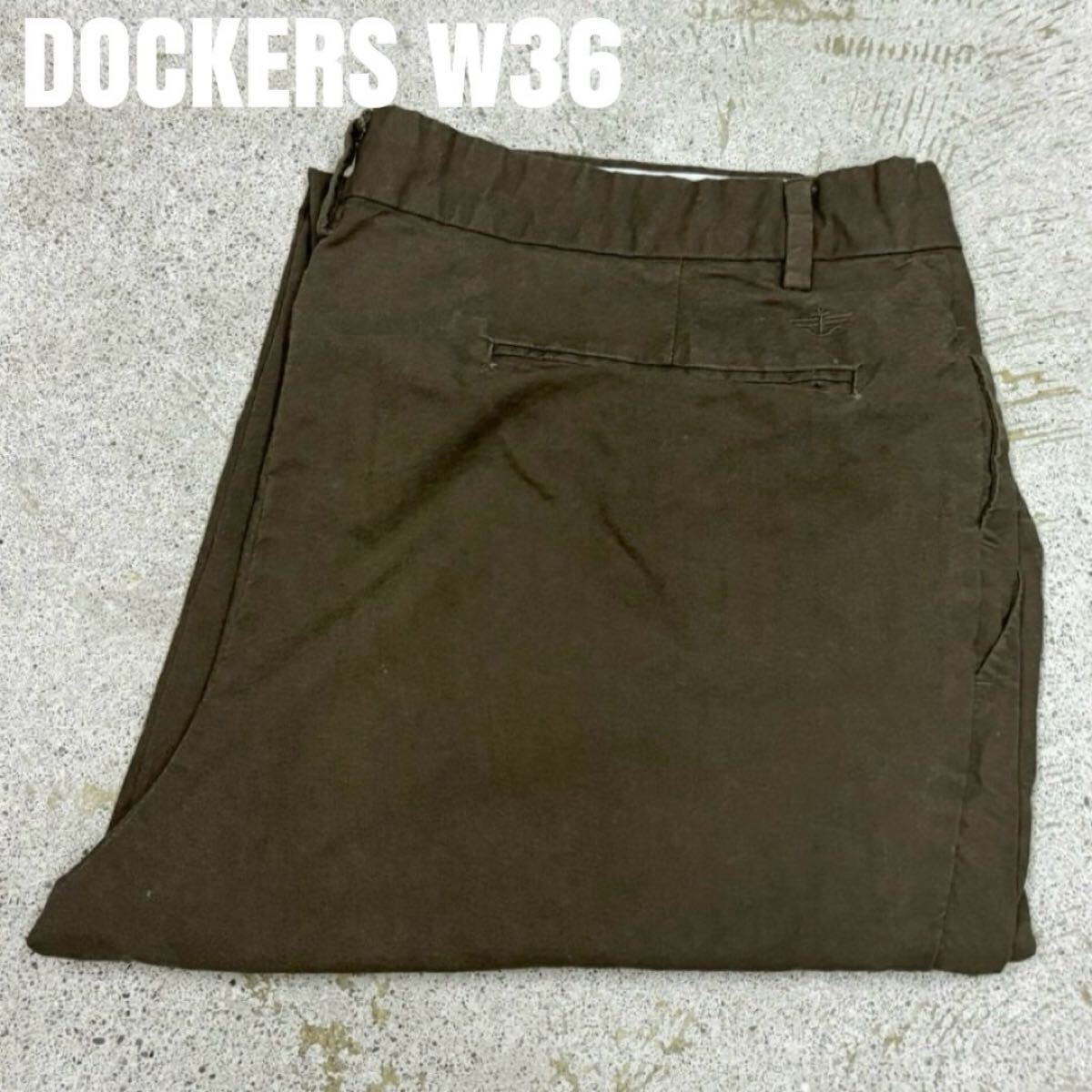 ＊3089 DOCKERS ドッカーズ　ノータック　チノパン　スラックス