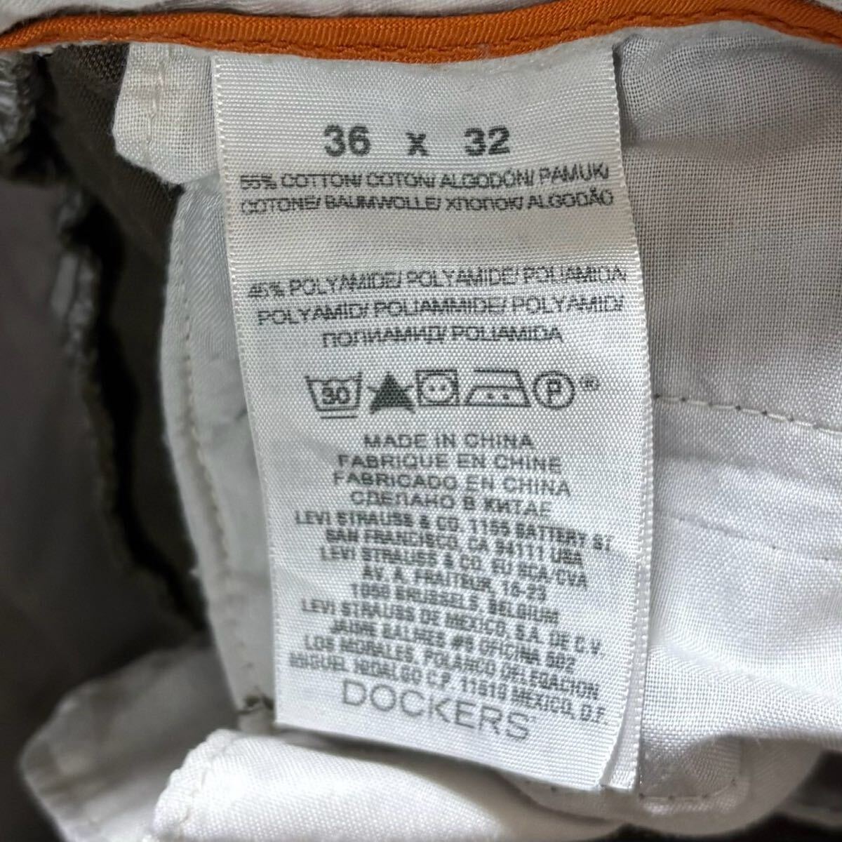 ＊3089 DOCKERS ドッカーズ　ノータック　チノパン　スラックス