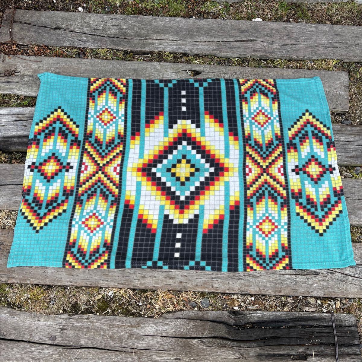 Art Tribal Fleece Blanket フリースブランケット ネイティブ柄