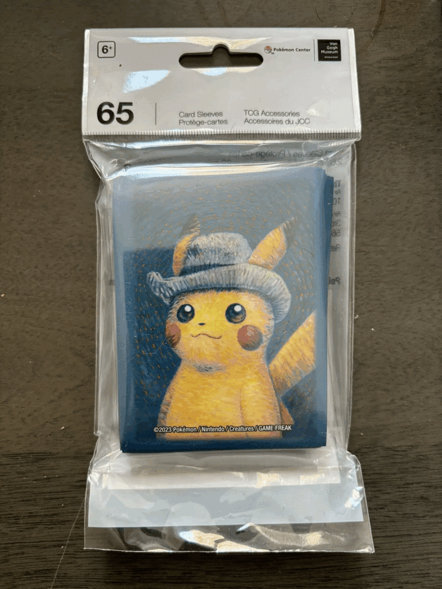 海外限定 ポケモン ヴァン ゴッホ ピカチュウ スリーブ シールド 65枚