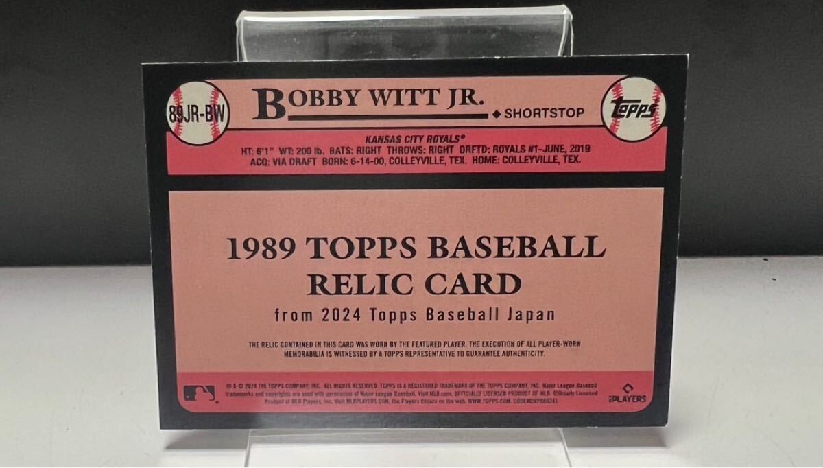 ボビー・ウィットjr】50枚限定 レリックカード topps japan
