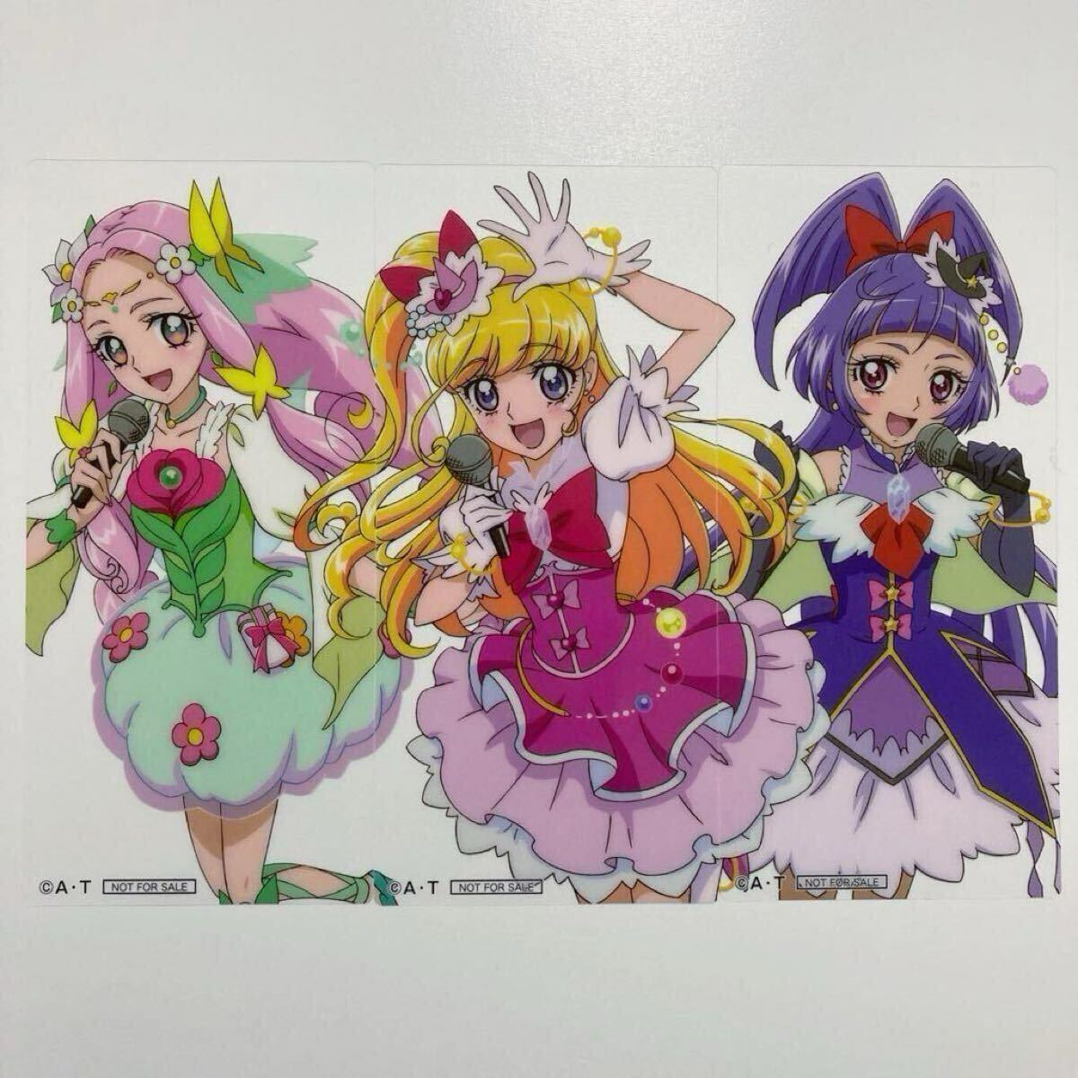 魔法つかいプリキュア プリキュアフェスティバル入場特典クリアカード3種セット キュアミラクル マジカル フェリーチェ みらい リコ ことは