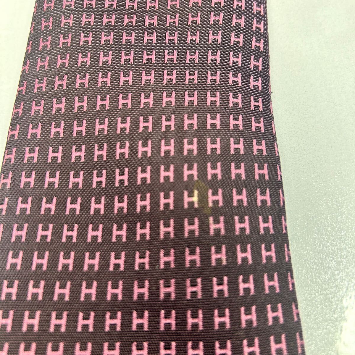 HERMES エルメス 美品 現行 ネクタイ ファソネ H柄 H織 大人気