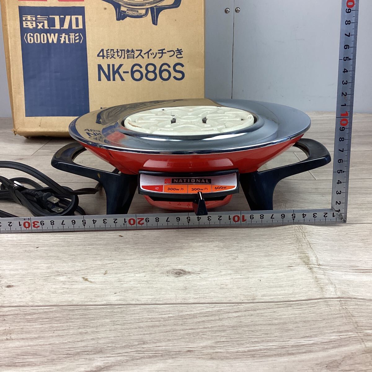 o33221 ナショナル 電気コンロ NK-686S 600W レッド National o33221 ナショナル 電気コンロ NK-686S 600W レッド National