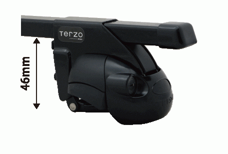 ジムニー JB23W JB33W JB43W （ルーフレール付車）TERZO ルーフキャリア フット＋バーのセット（フット4個・バー2本）