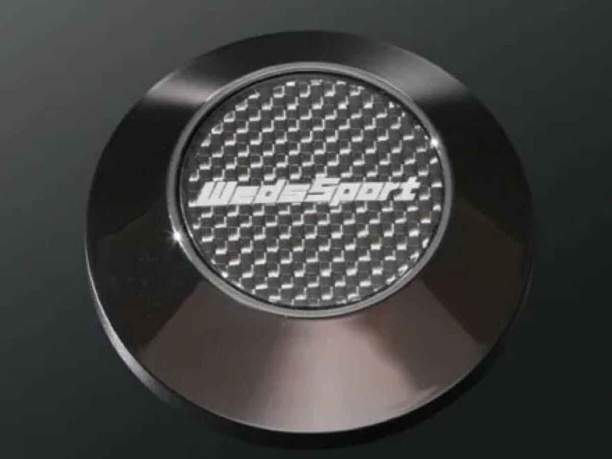 【送料無料】 新品 weds ウェッズ スポーツ センターキャップ TYPE1 Carbon エアバルブ 2個ずつ セット ( WedsSport ウェッズスポーツ_画像1
