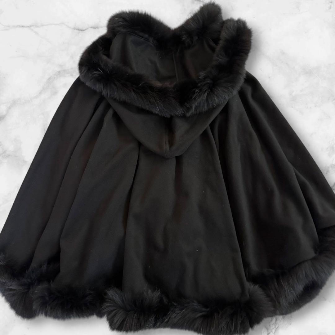 1円~☆ 美品 カシミヤ100% カシミア100% フォックスファー 1円~☆ 美品 カシミヤ100% カシミア100% フォックスファー
