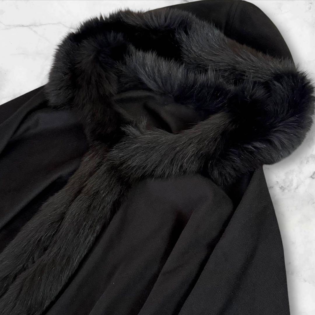 1円~☆ 美品 カシミヤ100% カシミア100% フォックスファー 1円~☆ 美品 カシミヤ100% カシミア100% フォックスファー