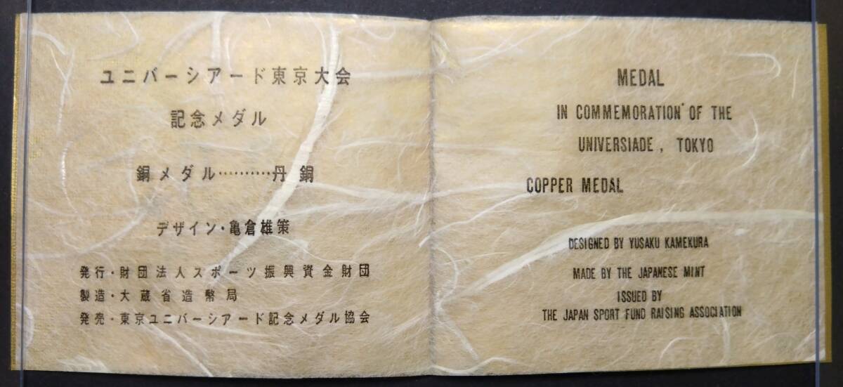 1967年ユニバーシアード東京大会 記念メダル(銀メダル1個+ 1967年ユニバーシアード東京大会 記念メダル(銀メダル1個+