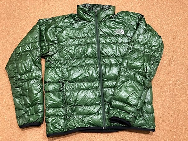 レア★ノースフェイス SUMMIT ライトヒートジャケット 緑/グリーン XL ND18174★ダウンジャケット 軽量 コンパクト 登山 キャンプ 富士山