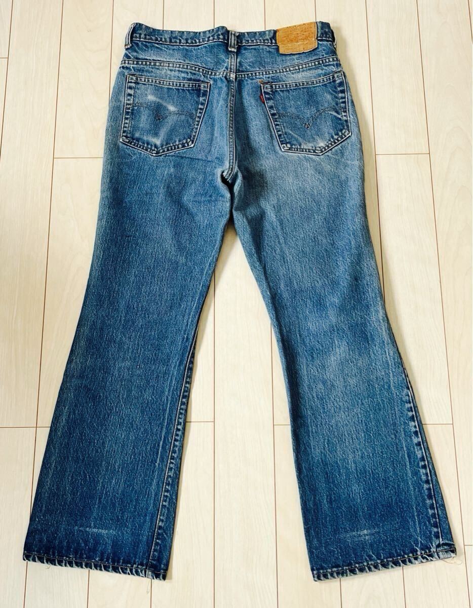 レア 70s ビッグE後 黒カンヌキ リーバイス 517-0217 33×30 レア 70s ビッグE後 黒カンヌキ リーバイス 517-0217 33×30