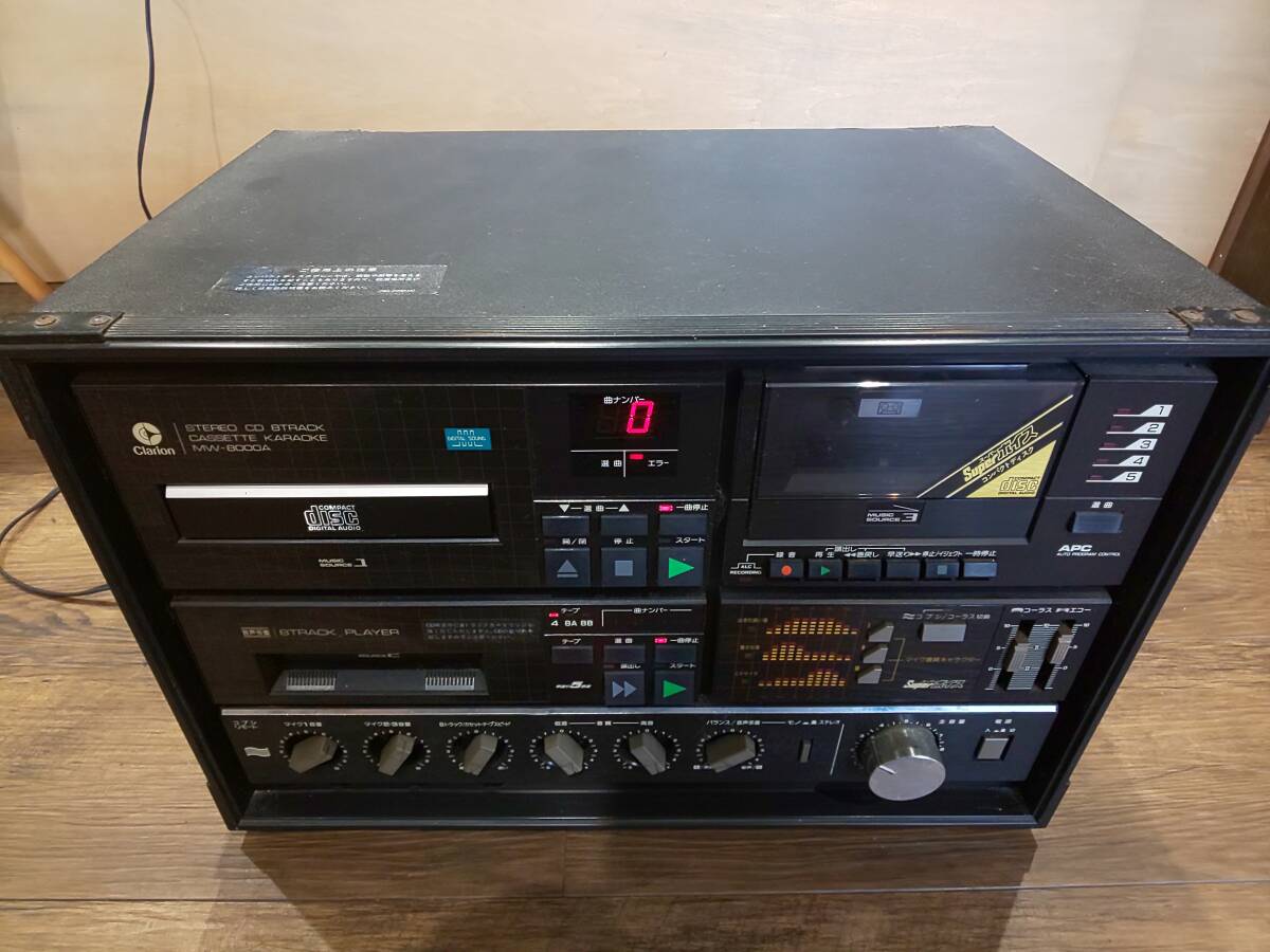 65862☆中古品 クラリオン CD 8トラ カセット カラオケ 65862☆中古品 クラリオン CD 8トラ カセット カラオケ