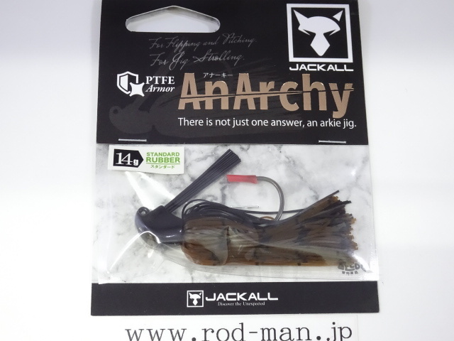 ジャッカル★アナーキー14g★スタンダードラバーモデル★#ブラックブラウン_画像1