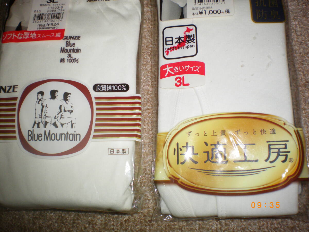 ☆ すべてグンゼ 日本製 天引きブリーフ・申又 3Lサイズ ３枚☆ 抗菌防臭・良質綿など メンズ 大きいサイズ3L 下着 全国410円発送可能_画像3