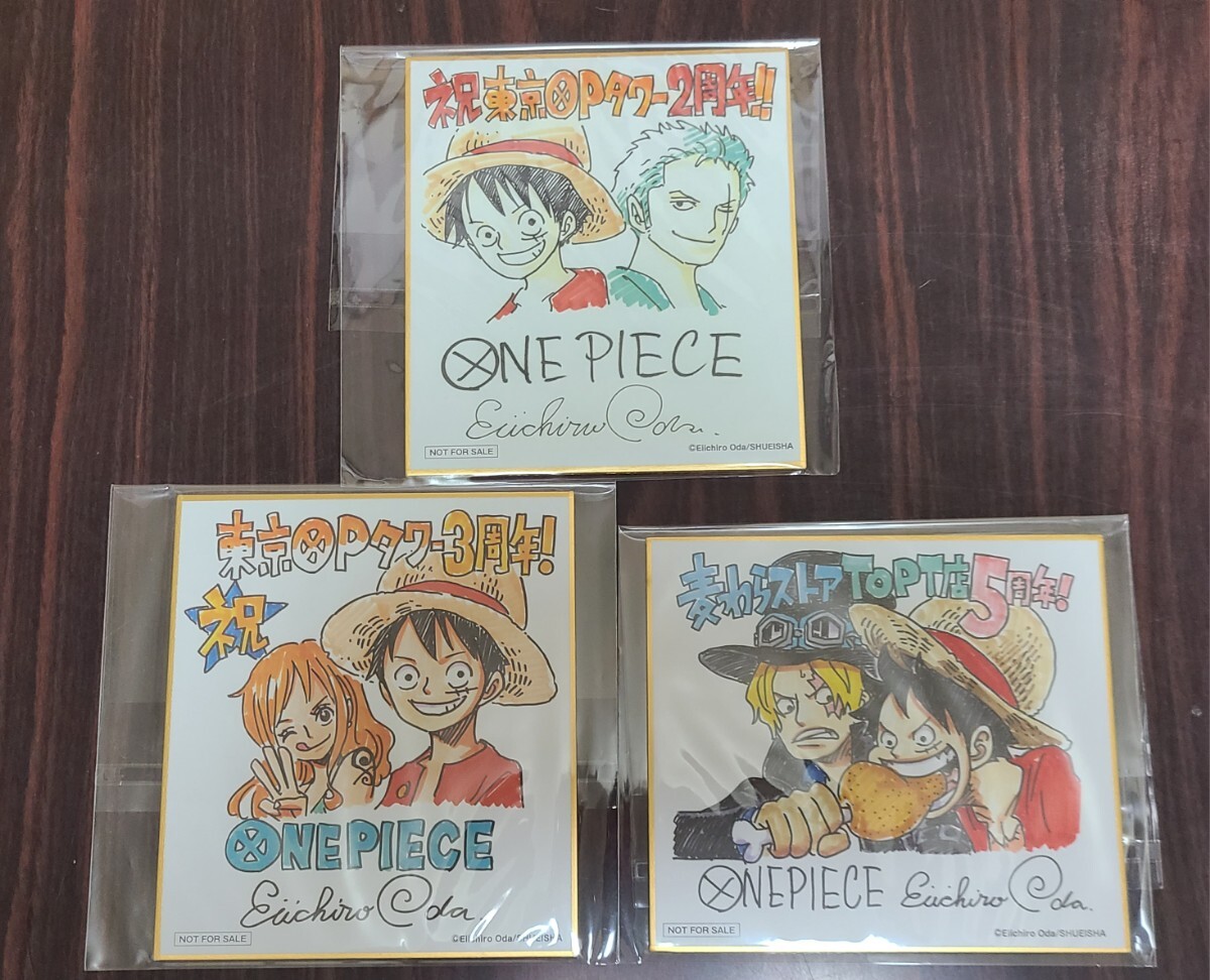 ONE PIECE пшеница .. магазин Tokyo One-piece tower ограничение привилегия карточка для автографов, стихов, пожеланий оригинальное произведение .. внизу .. Mini автограф карточка для автографов, стихов, пожеланий 3 листов rufi-zoro Nami сабо 