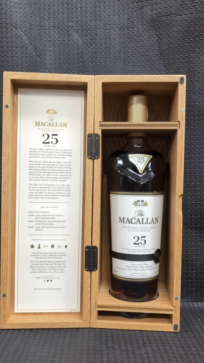 1円~【未開栓】 The MACALLAN マッカラン 25年 シェリー オーク 1円~【未開栓】 The MACALLAN マッカラン 25年 シェリー オーク