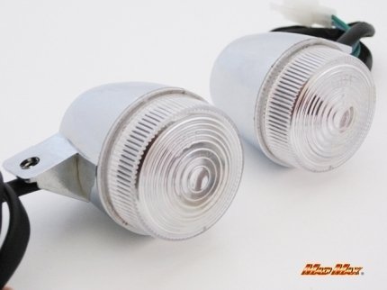  аксессуары для мотоцикла HONDA Honda / Monkey Gorilla оригинальный модель бесцветный указатель поворота 2 шт SET( металлизированный )/ ремонт ремонт custom и т.п. [ стоимость доставки 800 иен ]