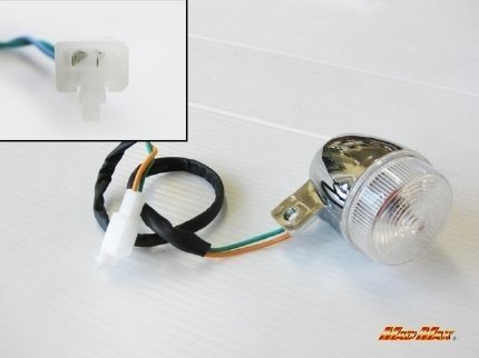  аксессуары для мотоцикла HONDA Honda / Monkey Gorilla оригинальный модель бесцветный указатель поворота 2 шт SET( металлизированный )/ ремонт ремонт custom и т.п. [ стоимость доставки 800 иен ]