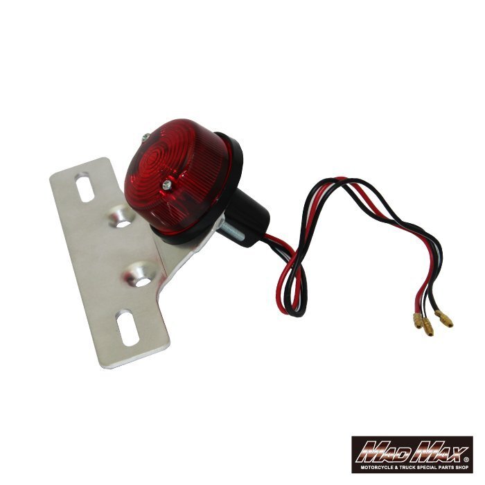 MADMAX аксессуары для мотоцикла круглый одиночный задний фонарь ( Mini задний фонарь ) красный /RMX250R RMX250S TS200R TS125R[ стоимость доставки 800 иен ]