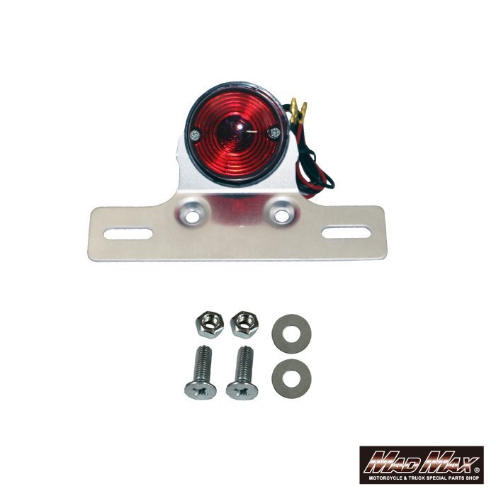 MADMAX аксессуары для мотоцикла круглый одиночный задний фонарь ( Mini задний фонарь ) красный /RMX250R RMX250S TS200R TS125R[ стоимость доставки 800 иен ]
