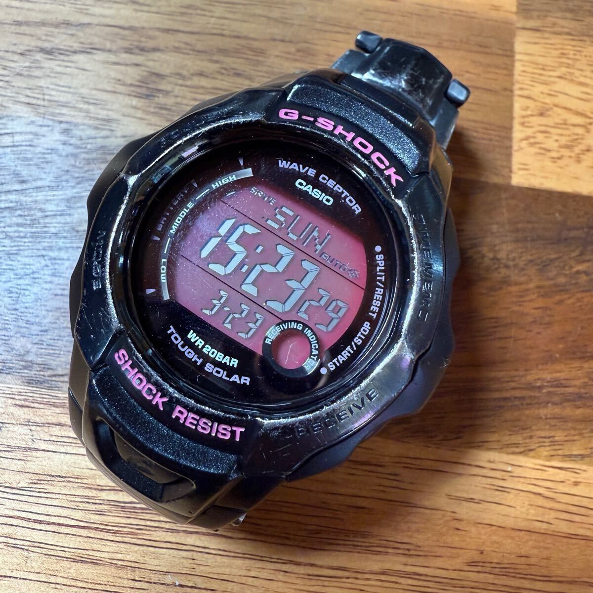 1円スタート】CASIO G-SHOCK GW-700FDJ 電波ソーラー ピンク