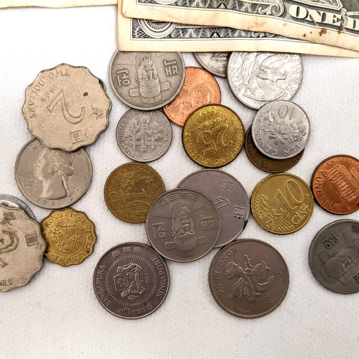 外国銭】外国銭まとめ 紙幣 硬貨 コイン アメリカドル 香港ドル 外国銭】外国銭まとめ 紙幣 硬貨 コイン アメリカドル 香港ドル