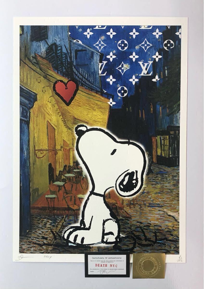 DEATH NYC アートポスター 世界限定100枚 スヌーピー SNOOPY DEATH NYC アートポスター 世界限定100枚 スヌーピー SNOOPY