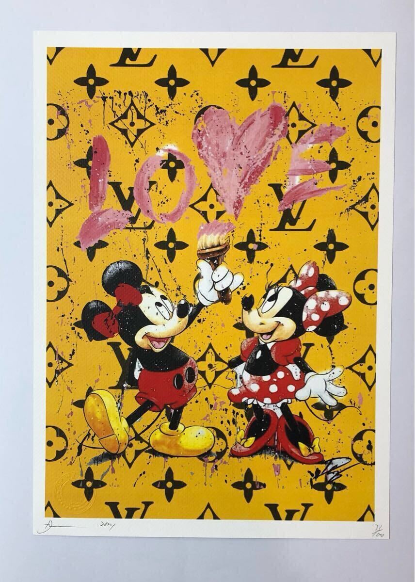 DEATH NYC アートポスター 世界限定100枚 ミッキーマウス Mickey DEATH NYC アートポスター 世界限定100枚 ミッキーマウス Mickey