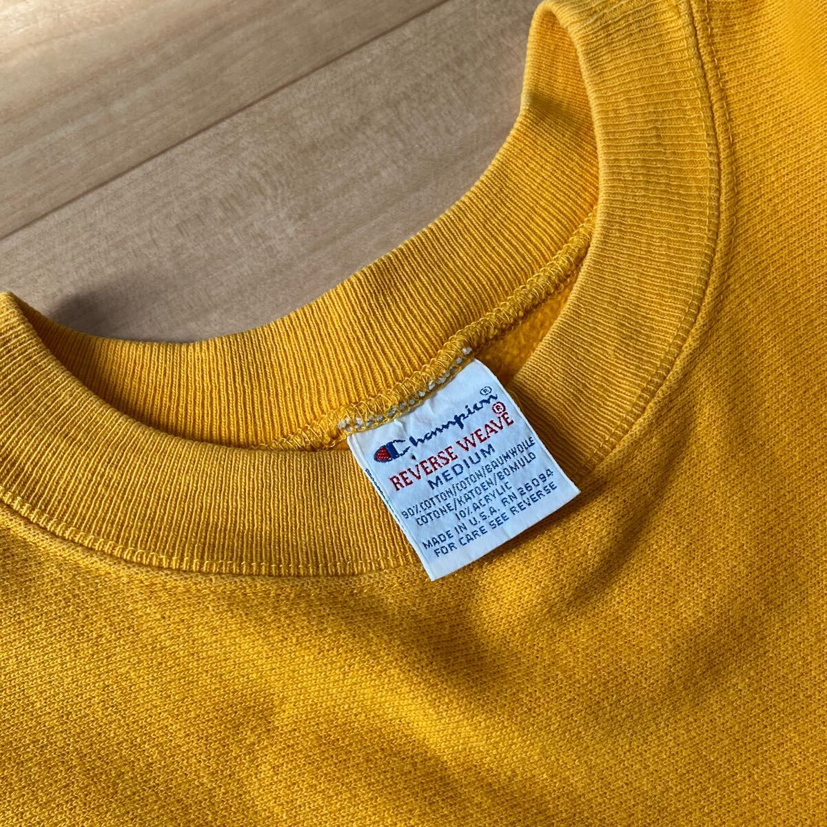 貴重オレンジマスタード! Champion チャンピオン 90年代 USA製 貴重オレンジマスタード! Champion チャンピオン 90年代 USA製