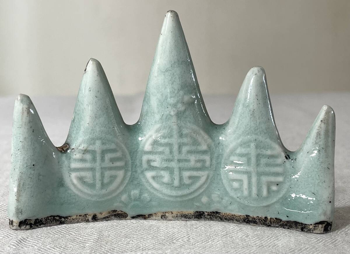 Yahoo!オークション - 中国古玩 明時代 青白磁 影青 五山筆架