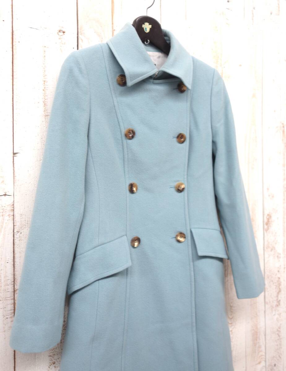 高級婦人服　レディース ＊OLD ENGLAND オールドイングランド＊カシミア混ウールコート　チェスターコート　＊MADE IN JAPAN 日本制モデル