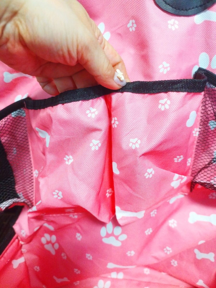 試しのみ★犬用★車内バスケット折りたたみ防水BOXシート_画像3