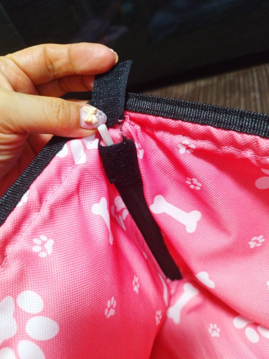 試しのみ★犬用★車内バスケット折りたたみ防水BOXシート_画像9
