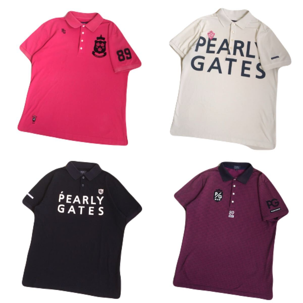 美品 PEARLY GATES 吸水速乾 ストレッチ 鹿の子 ナンバリング 美品 PEARLY GATES 吸水速乾 ストレッチ 鹿の子 ナンバリング